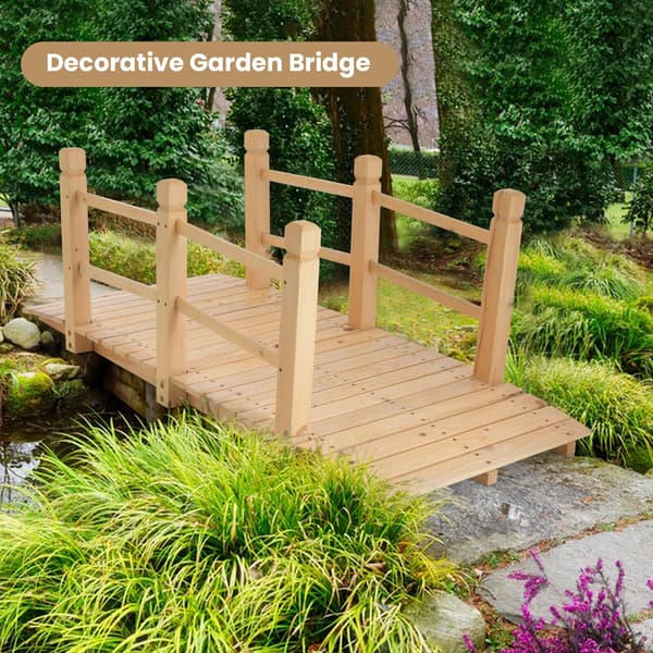 Garden Bridge 150x67x55 cm luonnonpuu