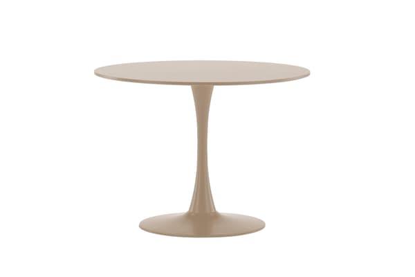 Ruokapöytä 100x75 cm Beige MDF Teräs