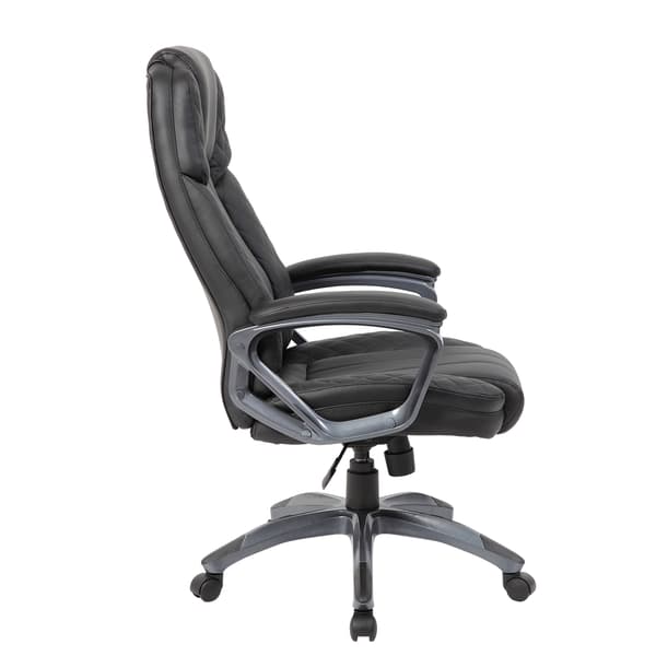 Kontorstol HOWARD 66x75,5x116-123,5 cm sort