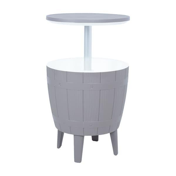 Barset Nova 48x48x57,5/82 cm Grå Plast