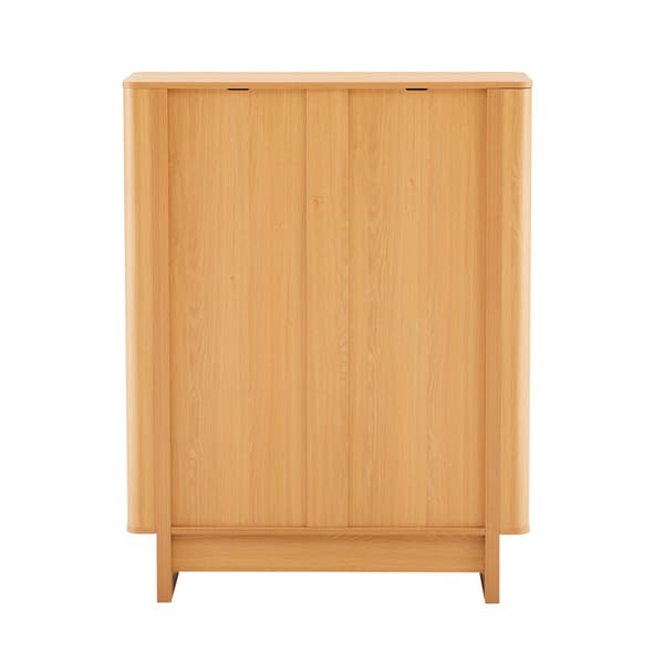Highboard MORBEN 100x42x130 cm Tammi melamiini