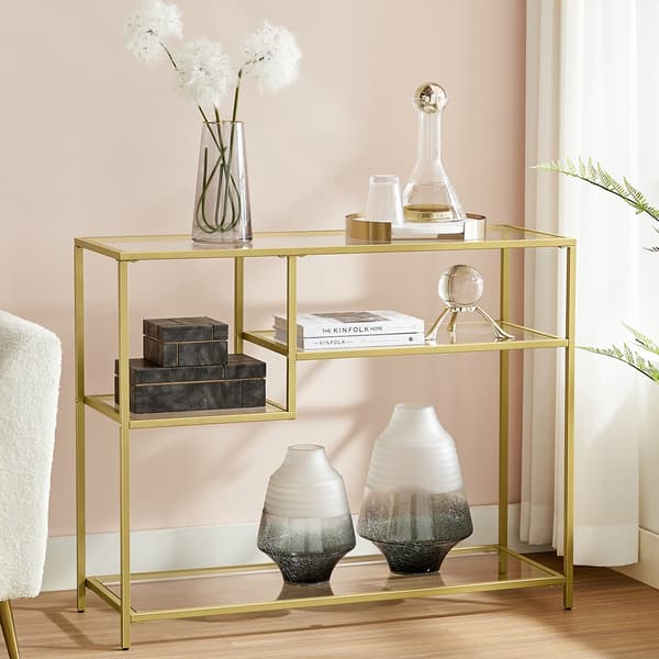 Konsolbord, 100x35x80 cm, Guld