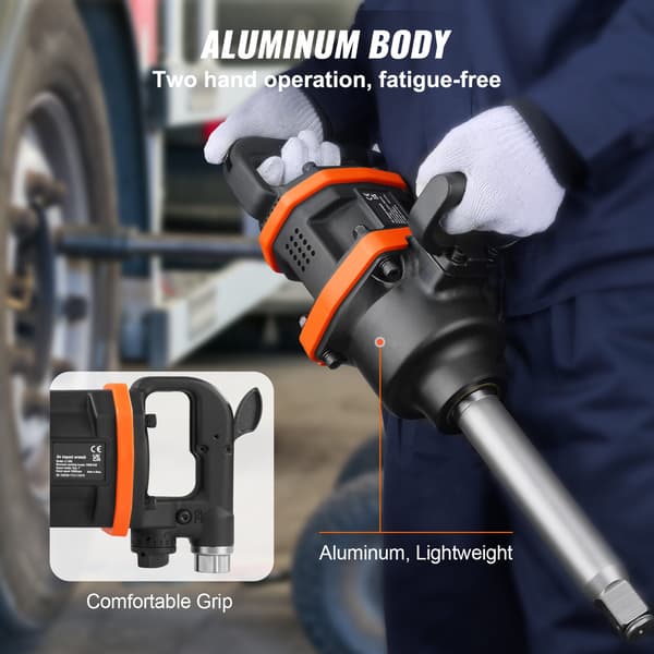 Luftdriven mutterdragare 1 tum aluminium kraftig verktyg