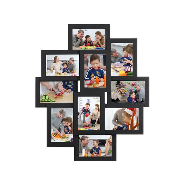 Fotorammer Collage, 60x49,3x3,6 cm, Sort