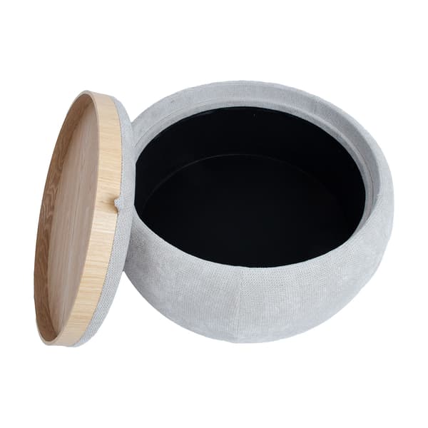 Ottomanbord 56x42,5 cm Beige Förvaring