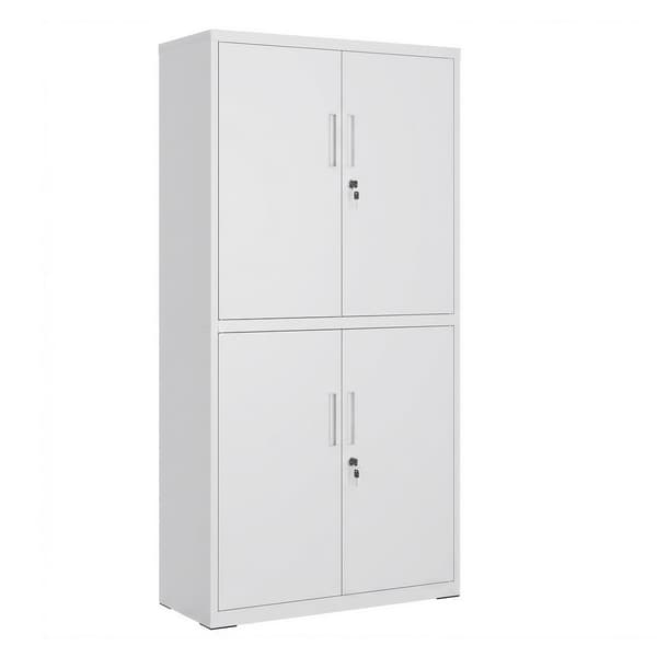 Arkivskap 40x80x180 cm Grå Stål Oppbevaring