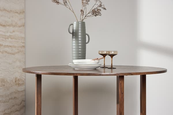 Spisebord Durango 120x75 cm Valnød Stål MDF