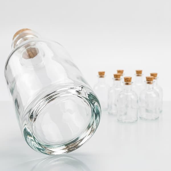 Glasflaskesæt 10x5,5 cm Transparent Glas, Kodustaar
