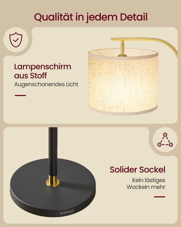 Gulvlampe 30x30x150-175 cm Sort Stål