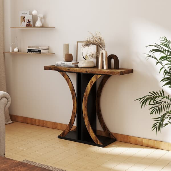 Konsolbord, 100.3x29.2x80 cm, Brun