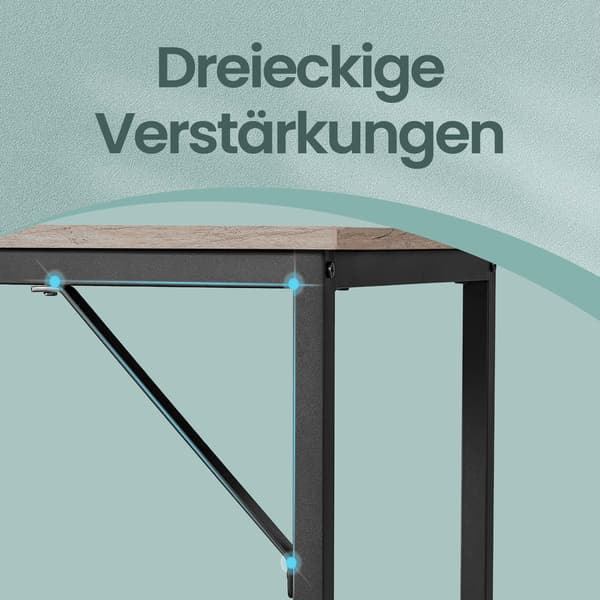 Skrivebord 135x60x75 cm Greige Stål
