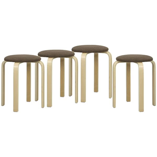 Pallset 4 delar 40x45 cm Brun trä