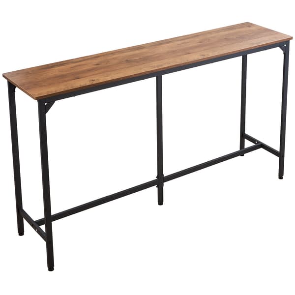 Bartable, 160x39,8x91,5 cm, Ljusbrun, Rektangulär, Spånskiva