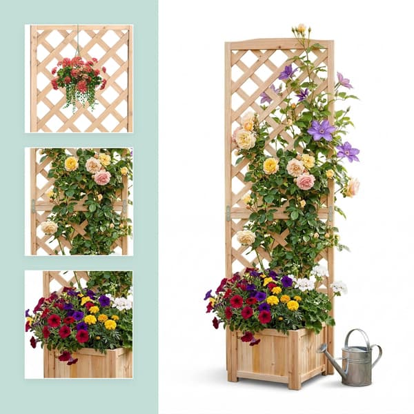 Planteringslåda med spaljé 180 cm, Kodustaar