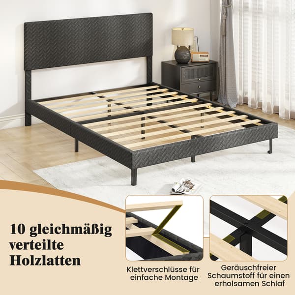 Sängram, 207,5x166x95-110 cm, Grå, Sammetklädd , Star