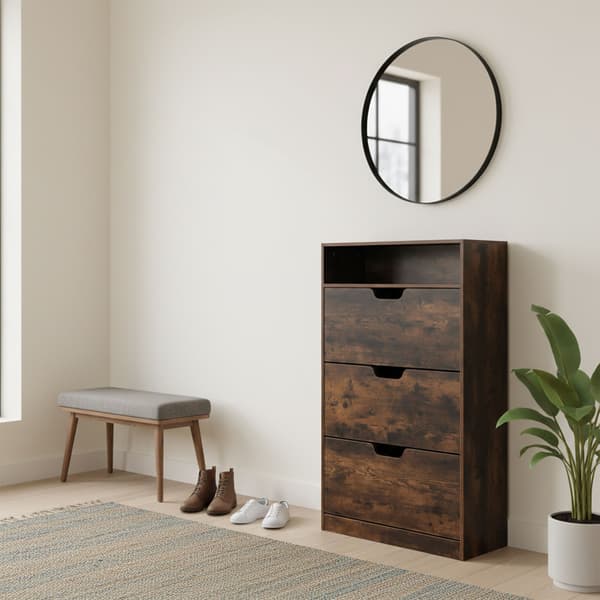 Skoskab 140x60x24 cm Antracit, opbevaring, Kodustaar