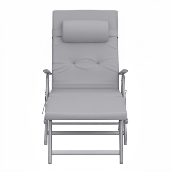 Solstol 183x60x39 cm Svart Sammenleggbar