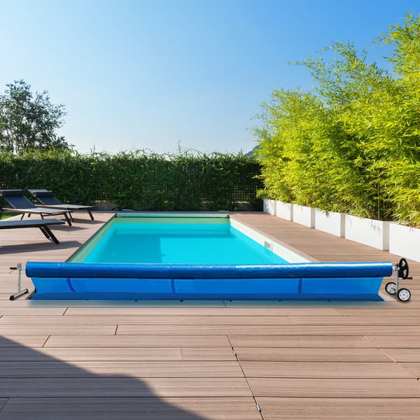Pool Cover Reel Set, 640 cm Aluminium , Star