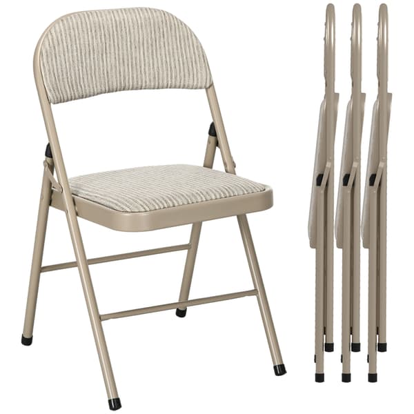 Fällstolsset, 45x46x78 cm, Beige, Stål