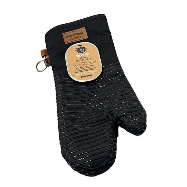 Ovnhandsker Anneli 31 cm Sort polyester