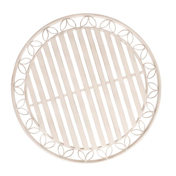 Bord JASMINE 70x75 cm vitt metall