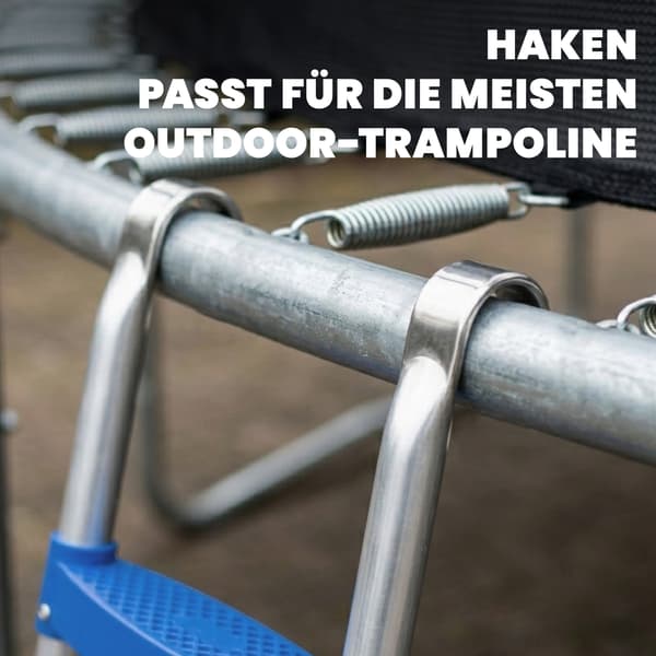 Trampolinstige 97x32x7 cm Blå Stål