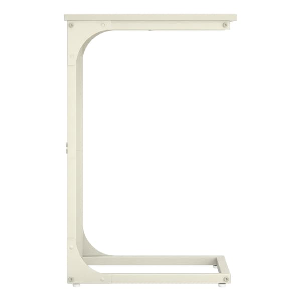 Sidobord C-form 30x40x62 cm Vit