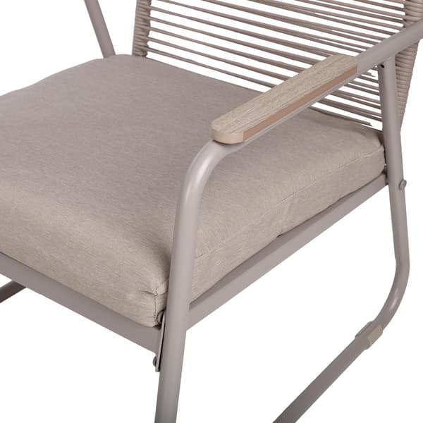 Trädgårdsmöbelset MACOS 117,5x78x78 cm Beige Stål