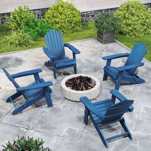 Sammenklappelig Adirondack-stol, 88x77x95 cm, Marineblå , Star