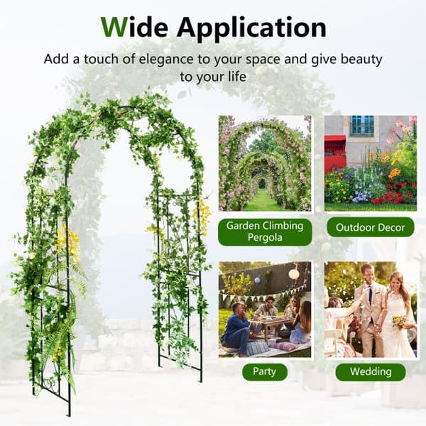 Havebue Espalier, 120x56x220 cm, Sort, Metal , Star