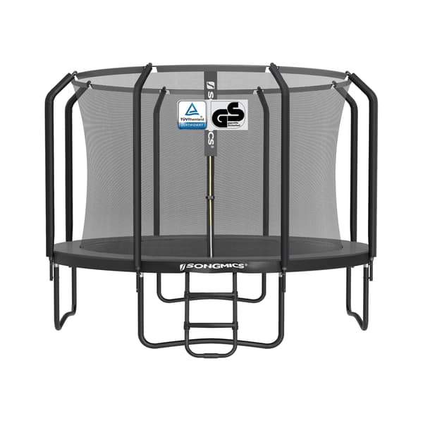 Trampolin 366 cm Svart Stål