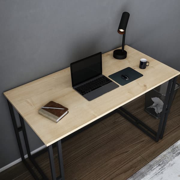 Skrivebord, Kane, 120x60 cm, sort brun
