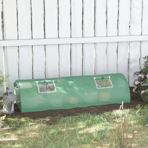 Växthus, 200x80x45 cm, Grön