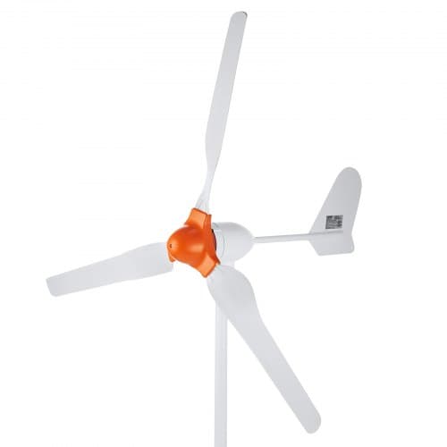Vindmøllegenerator 150x150x103 cm Hvid, 800W, 3-bladet, MPPT-controller
