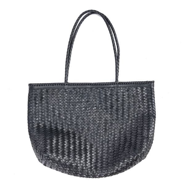 Shopper taske, 13x48x63 cm, Sort, Læder