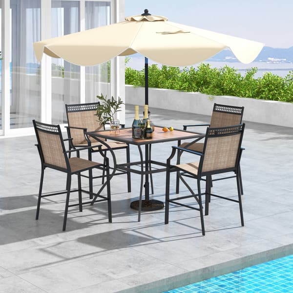 Patio Dining Table, 85x85x74 cm, Ruskea Musta , Star