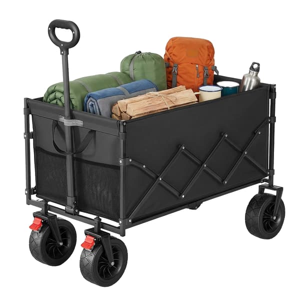 Sammenleggbar Vogn 55x91x98 cm Svart