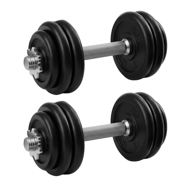 Dumbbell-sett 35x14 cm svart, plast