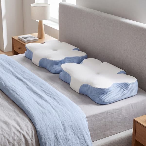 Ergonomisk kudde, kylande nackkudde, justerbar höjd