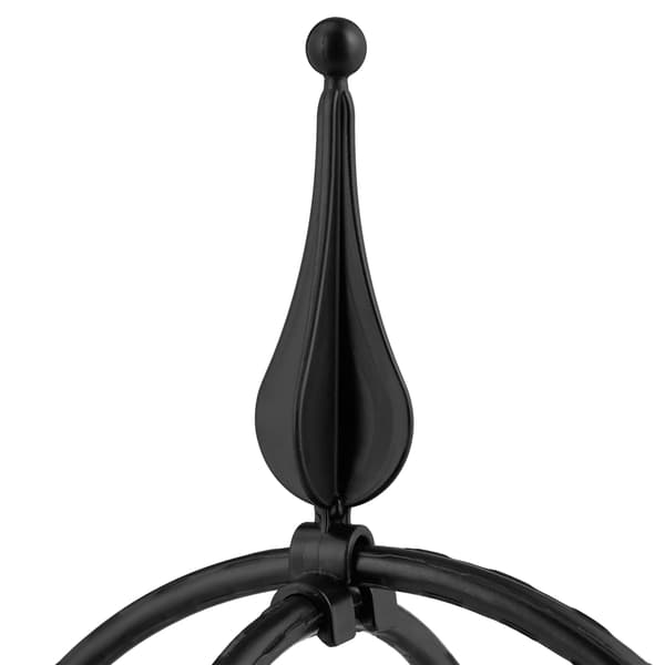 Trädgårdsobelisk set, 85x25 cm, Svart, Stål, Kodustaar
