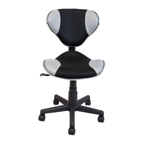 Kontorstol PIPA 48x58x78-87 cm Sort Grå