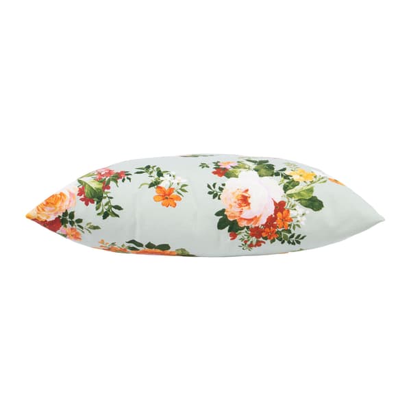 Pude 50x50 cm blomsterprint bomuld