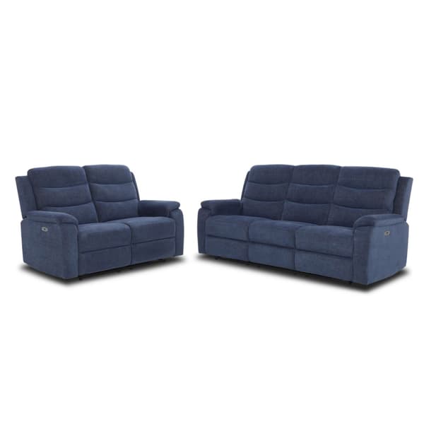 Lænestol Sofa Mimi 208x93x102 cm Blåt Stof