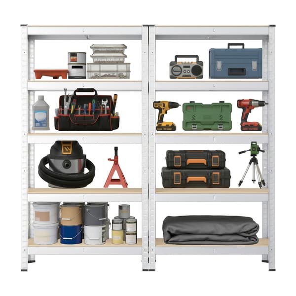 Heavy Duty Hylde 30x75x150 cm Sølv Stål