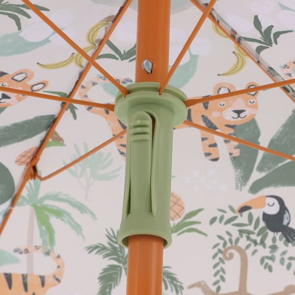 Børne Camping Møbelsæt 49,5x49,5 cm Parasol Multifarvet Foldbar, Kodustaar