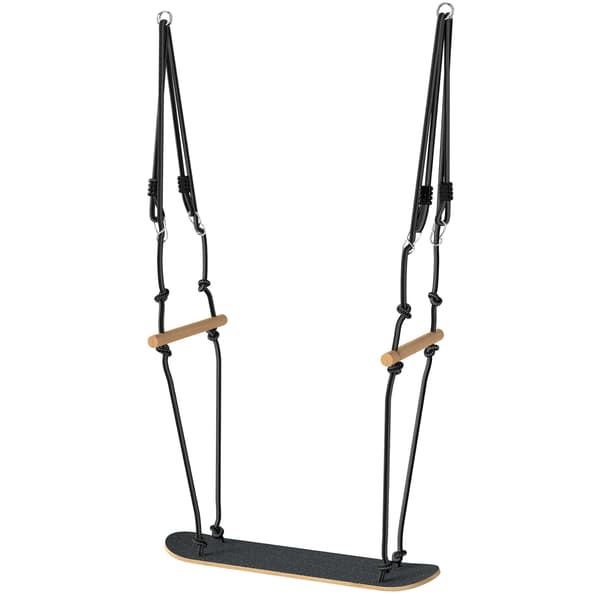 Skateboard Swing 79x40x180 cm Sort Træ