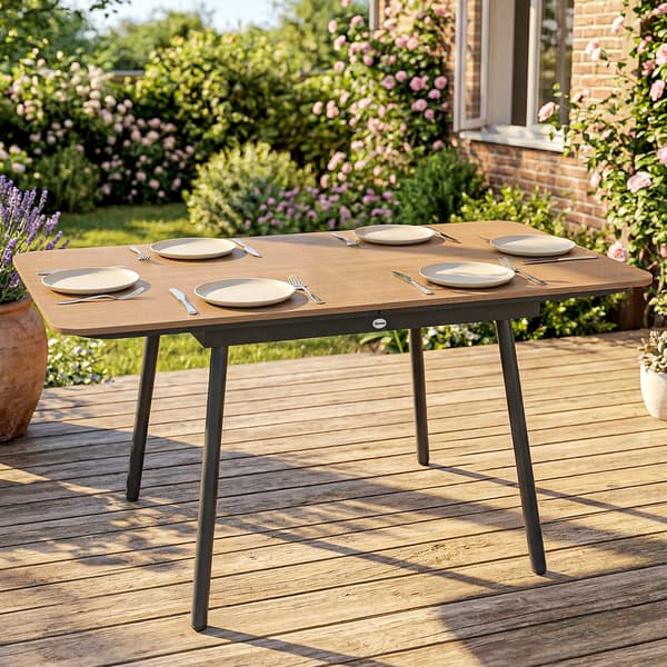 Trädgårdsbord för mat 140x80x75 cm Teak