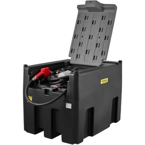 Diesel overførselstank 104x72x73,5 cm sort, polyethylen