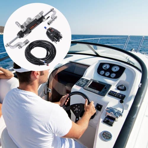 Hydraulisk påhængsstyringssæt, 792,5 cm slange, til både, marint styresystem