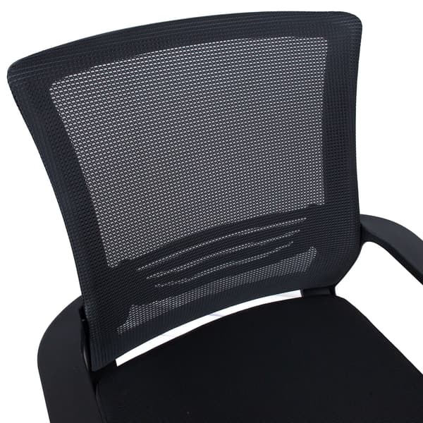 Kontorstol EMMA 57x65x98-104 cm Sort